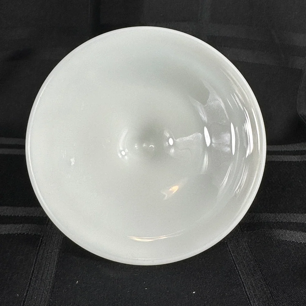 Fenton White Milk Glass Hobnail Candle Holder Set Footed 6-Way Bowl Candlestick